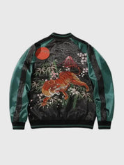 Sukajan Jacket Tiger Seishin polyester broderie japonaise streetwear Japanstreet