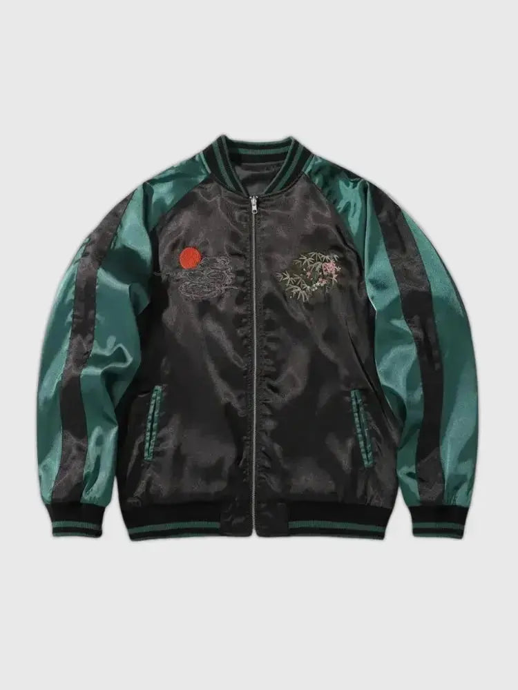 Sukajan Jacket Tiger Seishin polyester broderie japonaise streetwear Japanstreet