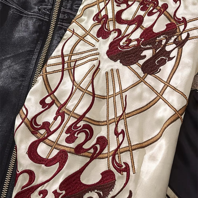 Veste Sukajan Brodée Shirokage polyester broderie japonaise streetwear japonais Japanstreet