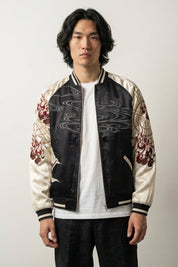 Veste Sukajan Brodée Shirokage polyester broderie japonaise streetwear japonais Japanstreet