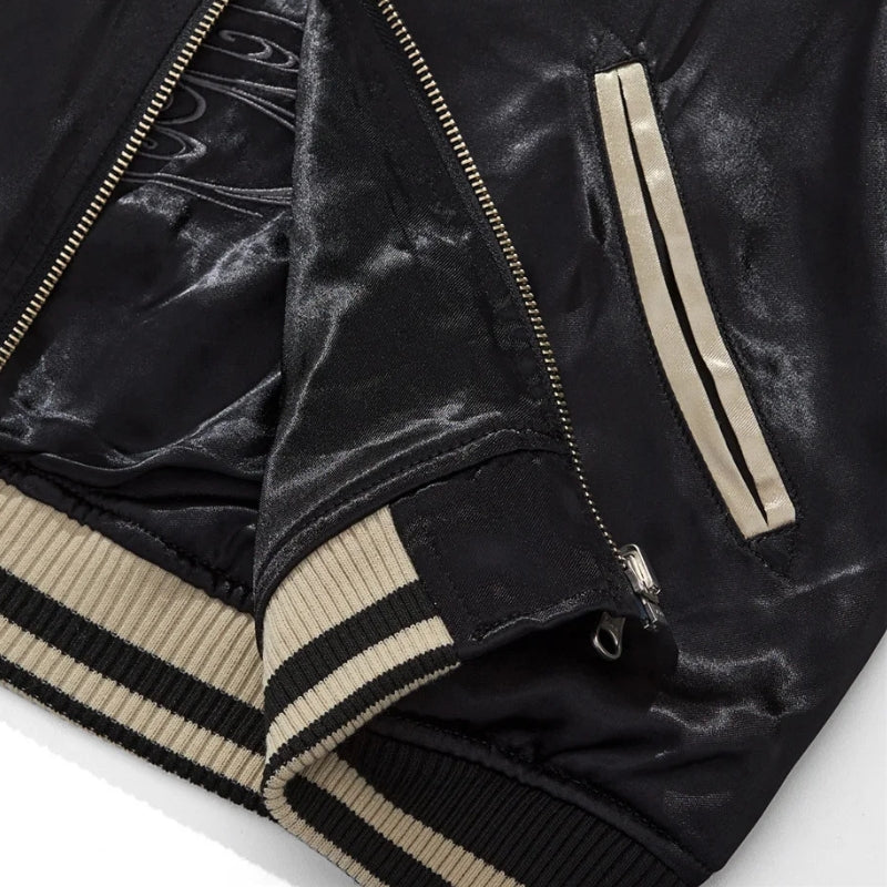 Veste Sukajan Brodée Shirokage polyester broderie japonaise streetwear japonais Japanstreet