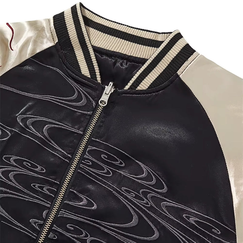 Veste Sukajan Brodée Shirokage polyester broderie japonaise streetwear japonais Japanstreet