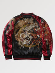 Sukajan Bomber Sue-Ryu Rain God polyester broderie japonaise streetwear Japanstreet