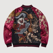 Sukajan Raijin Homme Ten no Ikazuchi polyester broderie japonaise streetwear japonais Japanstreet
