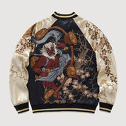 Sukajan Raijin Homme Ten no Ikazuchi polyester broderie japonaise streetwear japonais Japanstreet