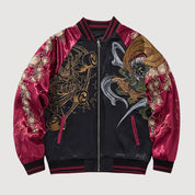 Sukajan Raijin Homme Ten no Ikazuchi polyester broderie japonaise streetwear japonais Japanstreet