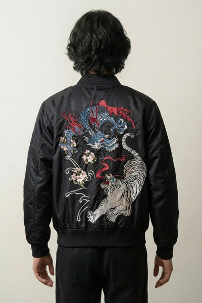 Bomber Broderie Japonaise 'Tora Kori'
