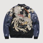 Sukajan Phénix Brodé Tsukikage polyester broderie japonaise streetwear japonais Japanstreet