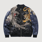 Sukajan Phénix Brodé Tsukikage polyester broderie japonaise streetwear japonais Japanstreet