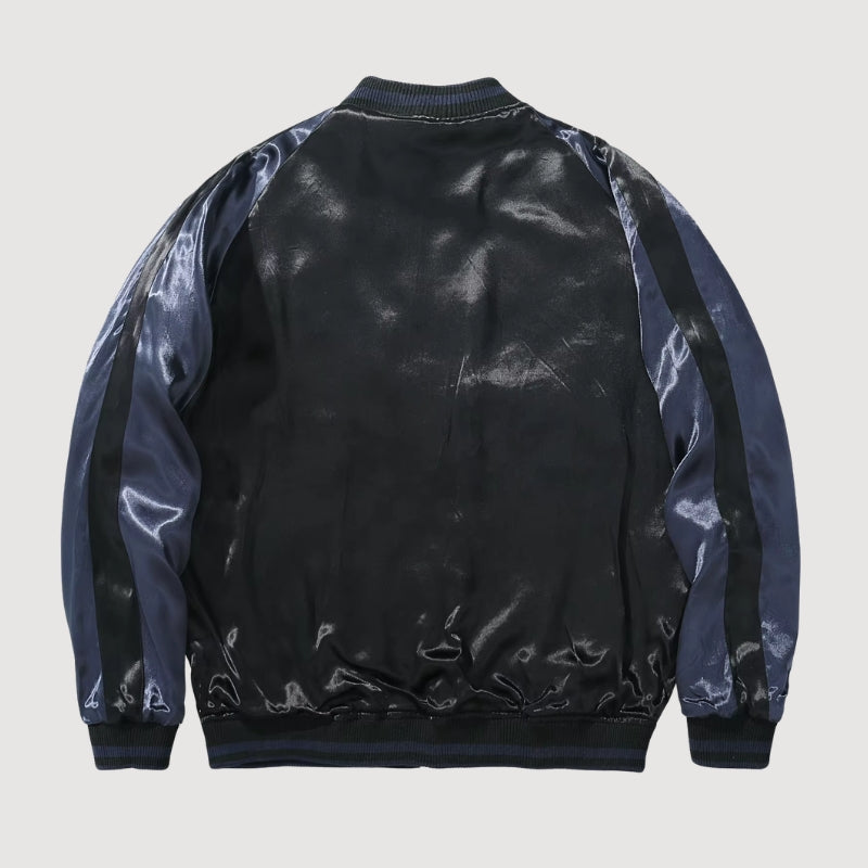 Sukajan Phénix Brodé Tsukikage polyester broderie japonaise streetwear japonais Japanstreet