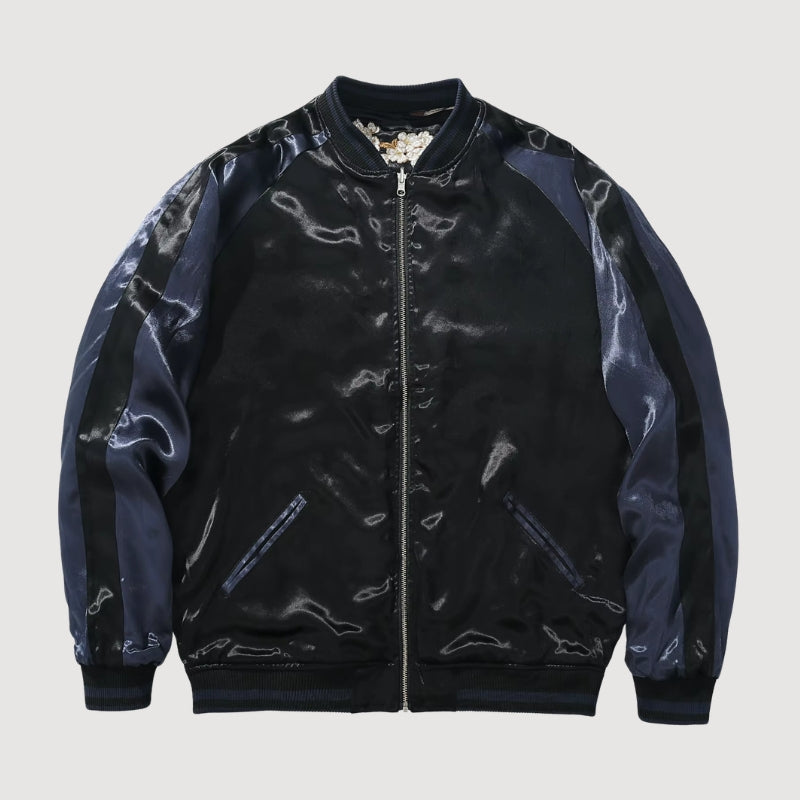 Sukajan Phénix Brodé Tsukikage polyester broderie japonaise streetwear japonais Japanstreet