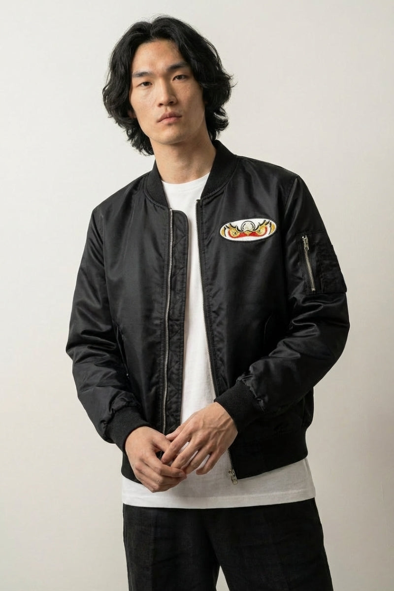 Bomber Japonais Vintage Samurai polyester broderie japonaise streetwear Japanstreet