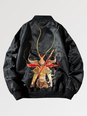 Bomber Japonais Vintage Samurai polyester broderie japonaise streetwear Japanstreet