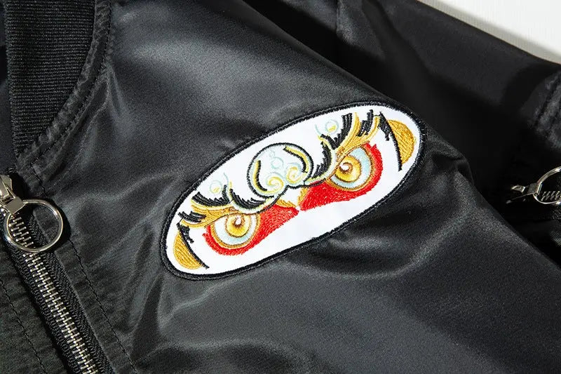 Bomber Japonais Vintage Samurai polyester broderie japonaise streetwear Japanstreet