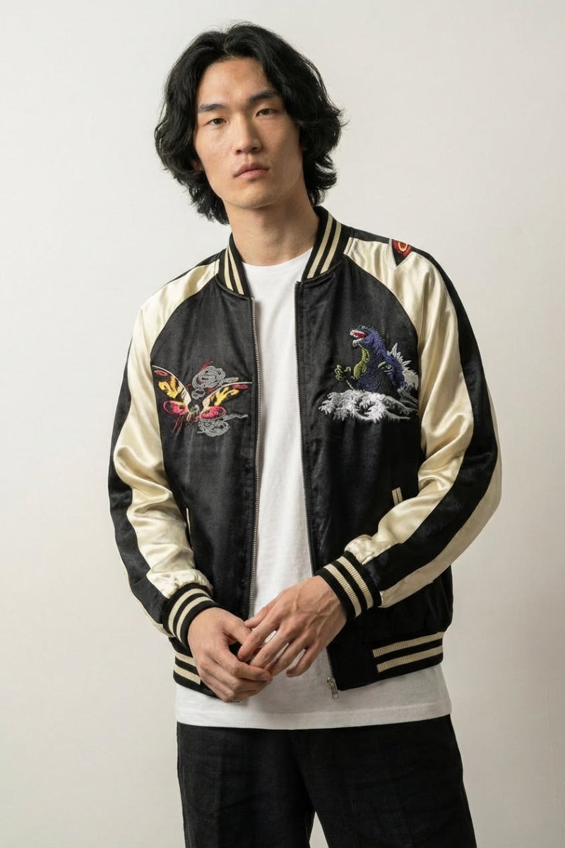 Original Sukajan Bomber Yamata polyester broderie japonaise streetwear Japanstreet