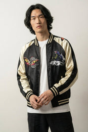 Original Sukajan Bomber Yamata polyester broderie japonaise streetwear Japanstreet