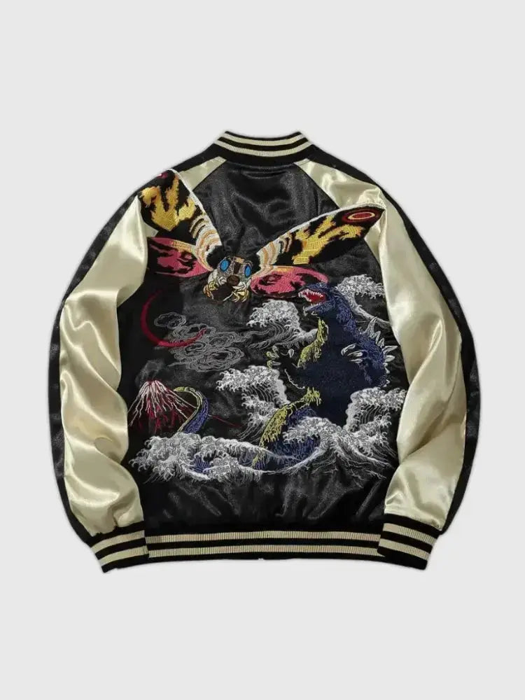 Original Sukajan Bomber Yamata polyester broderie japonaise streetwear Japanstreet