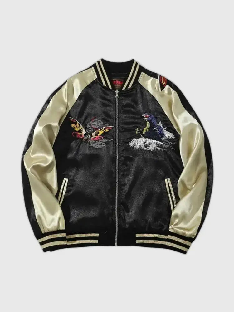 Original Sukajan Bomber Yamata polyester broderie japonaise streetwear Japanstreet
