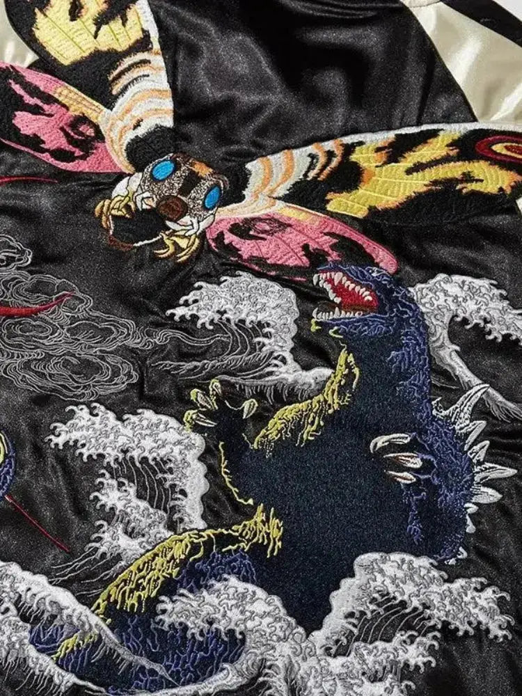Original Sukajan Bomber Yamata polyester broderie japonaise streetwear Japanstreet