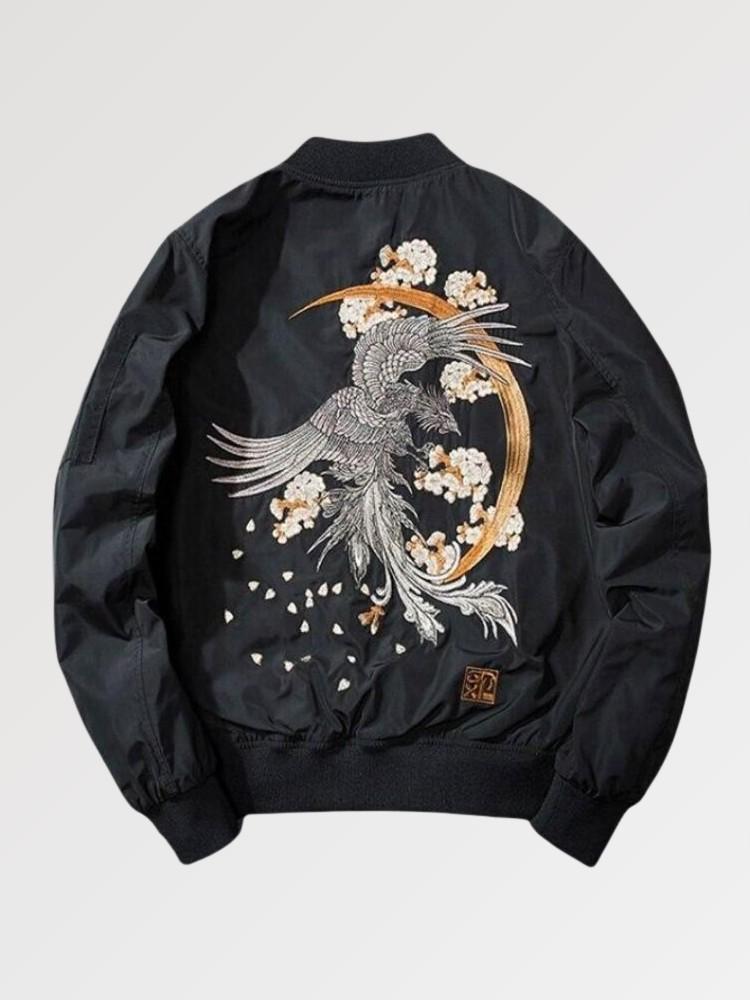 Bomber Japonais Yosukajan polyester broderie japonaise streetwear japonais Japanstreet