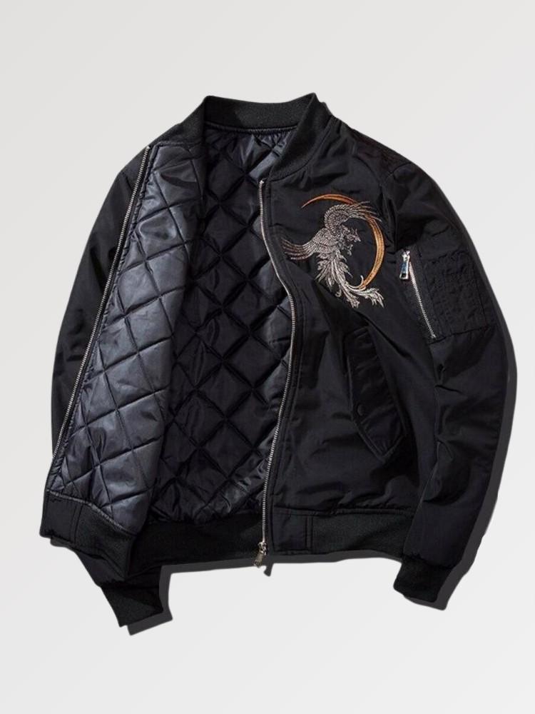 Bomber Japonais Yosukajan polyester broderie japonaise streetwear japonais Japanstreet