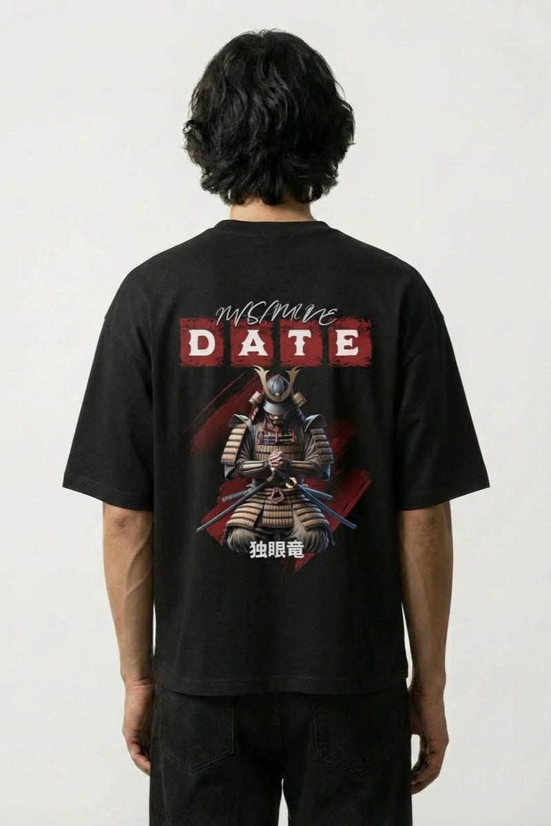 T-Shirt Date Masamune - 独眼竜 — Noir