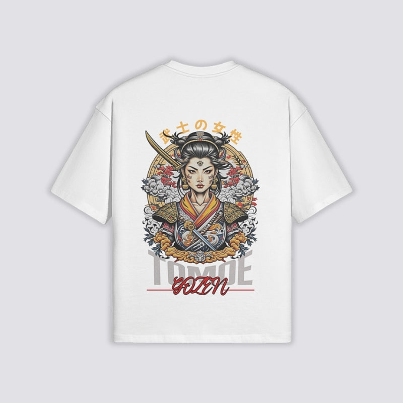 T-Shirt Tomoe Gozen - 巴御前 — Blanc