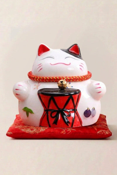 Tirelire Chat Japonais 'Tambourin'