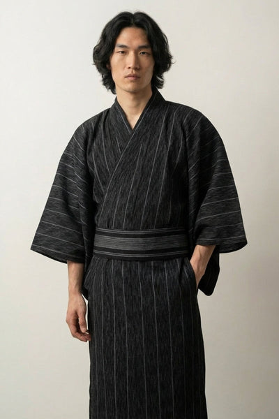 Yukata Homme Noir 'Murayama'
