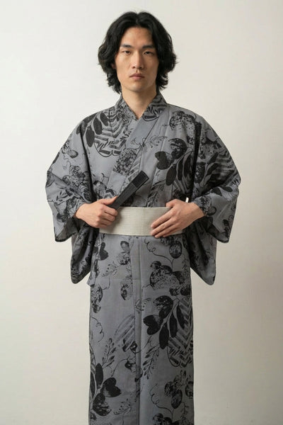 Yukata Japonais Homme 'Kurohana'