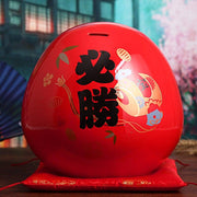 7.5 inch Japanese Ceramic Daruma Doll Lucky Charm Feng Shui Zen Ornament Centerpiece Money Box Home Desktop Decoration Japanstreet