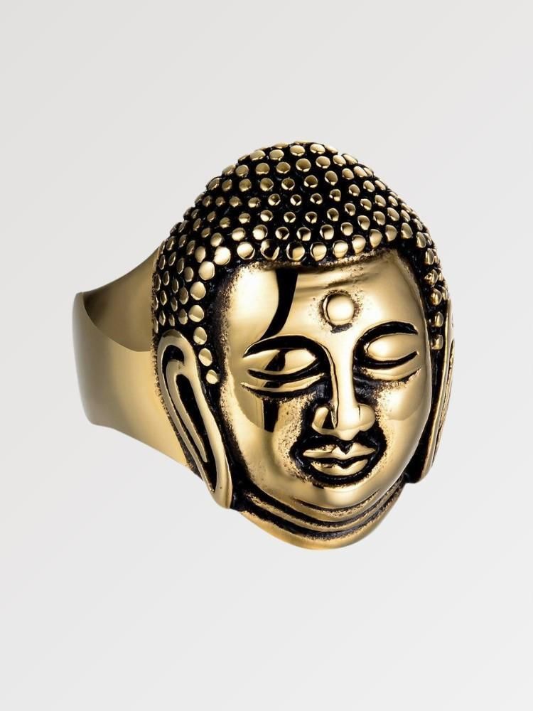 Bague japonaise bouddha — vue de profil — Japanstreet