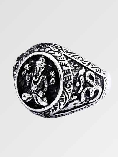 Bague Ganesh en Argent 'Toyama'