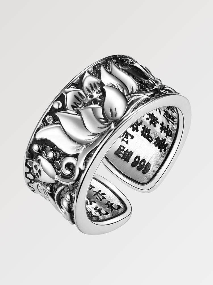 Bague japonaise lotus japonais — vue principale — Japanstreet