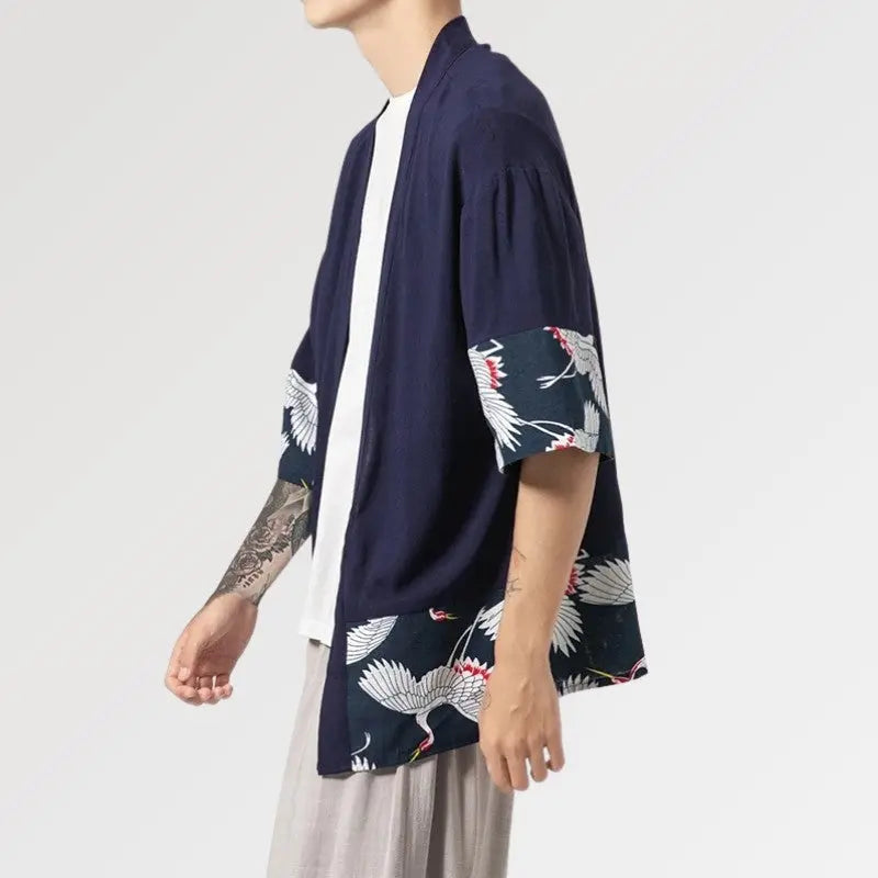 Cardigan Style Kimono Homme 'Hisashi'