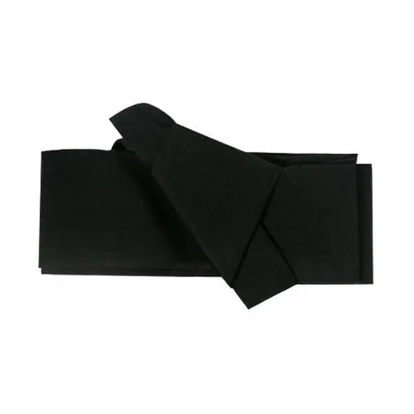 Ceinture obi homme noir mat uniforme — vue de face nœud taiko — Japanstreet