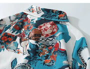 Chemise Longue Oversize Homme 'Floral'