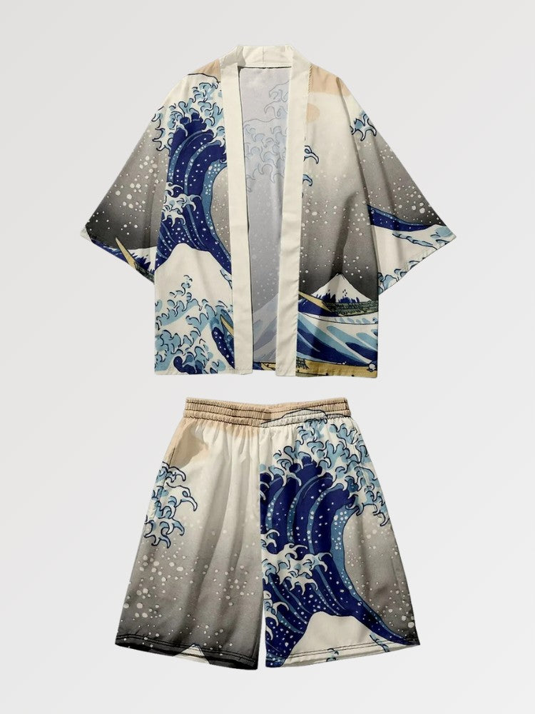 Ensemble de Kimono 'Hokusai'