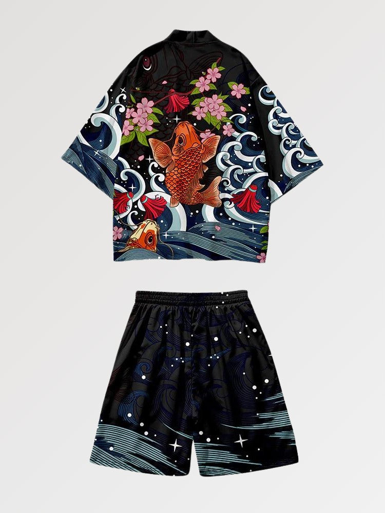 Ensemble de Kimono 'Koi x Sakura'