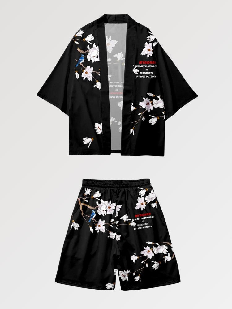 Ensemble de Kimono 'White Sakura'