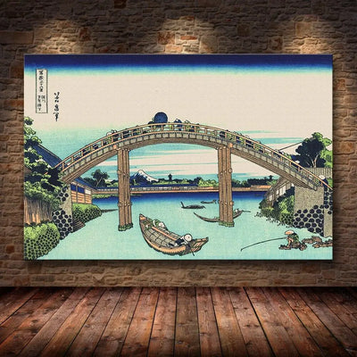 Estampe Japonaise Traditionnelle 'Hashi'