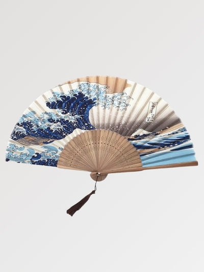 Éventail Japonais 'Vague de Kanagawa'