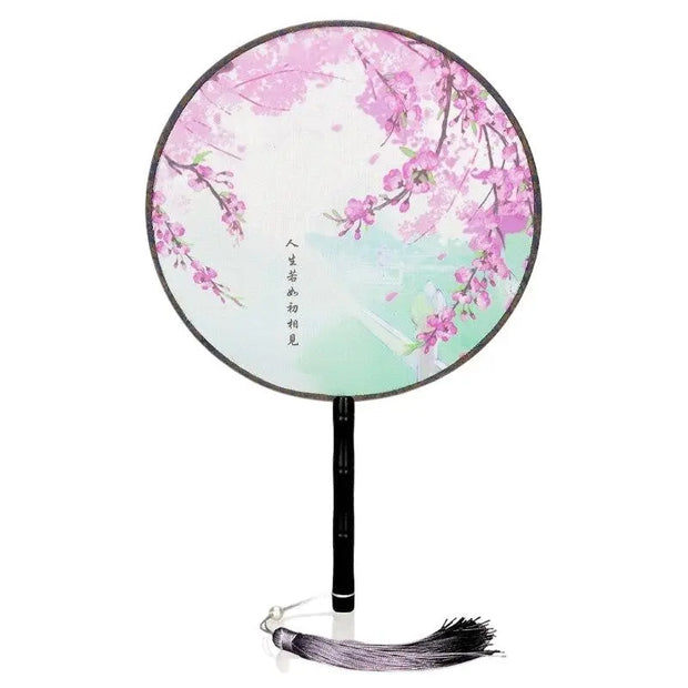 Éventail Japonais Rond Sakura &