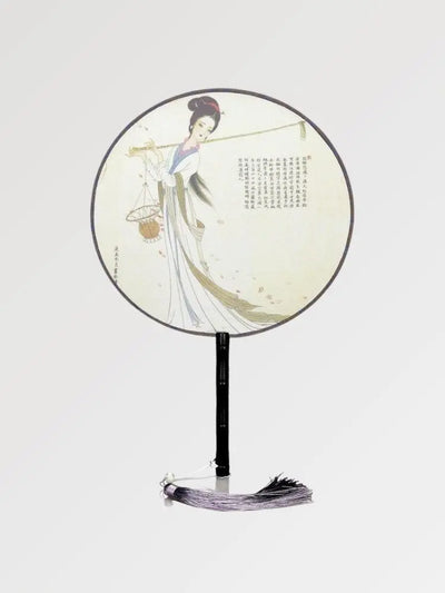 Éventail Japonais Traditionnel 'Kanji'