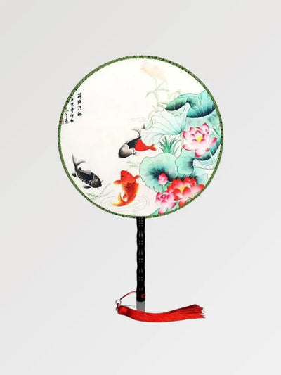 Éventail Japonais motif Poisson 'Chita'