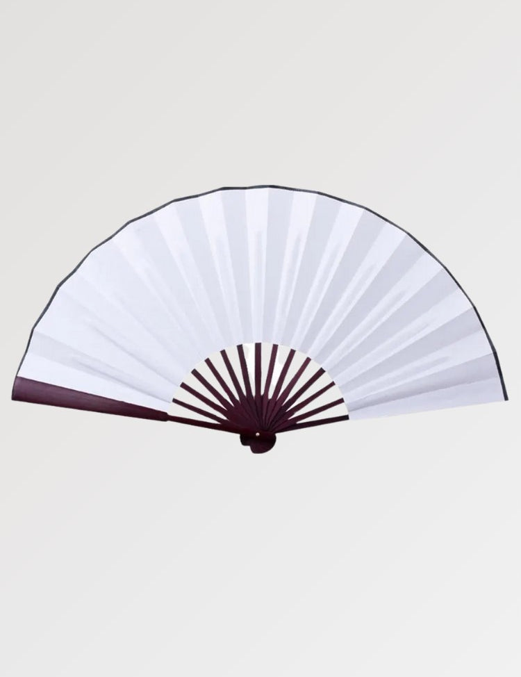 Grand éventail japonais unicolore et personnalisable