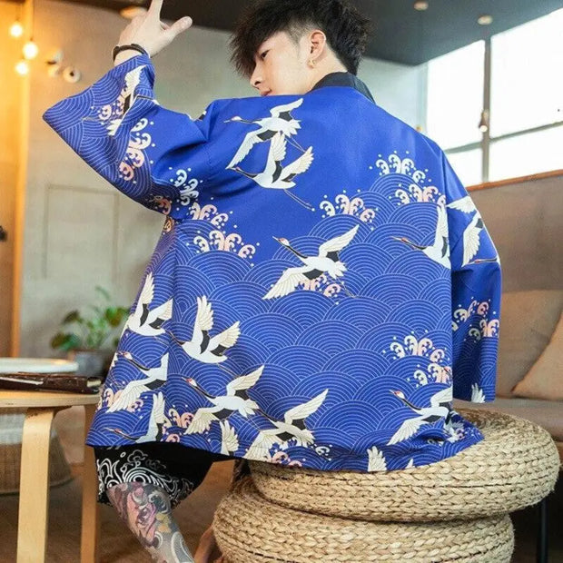 Japonais Kimono pour Homme et ses motifs Seigaiha
