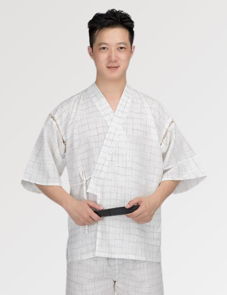 Jinbei Homme Blanc 'Samura Set' Japanstreet