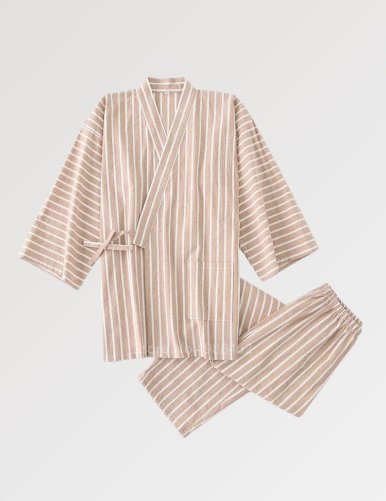 Jinbei Rayé Homme 'Onsen Shota' Japanstreet