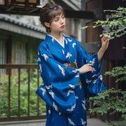 Kimono Japonais Femme Bleu Roi